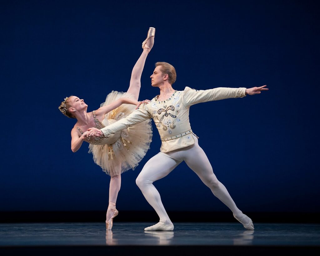 Sasha De Sola and Tilt Helimet in SF Ballet’s “Diamonds” - Photo by Eric Tomasson.