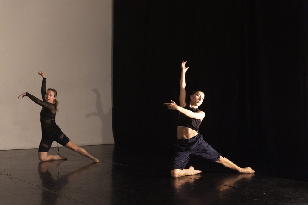 MATCH Residency - L-R Carmen Tienda, Zoe Foy "Parade of the Subconscious" by Summer Lee - Photo by Don Hannah.