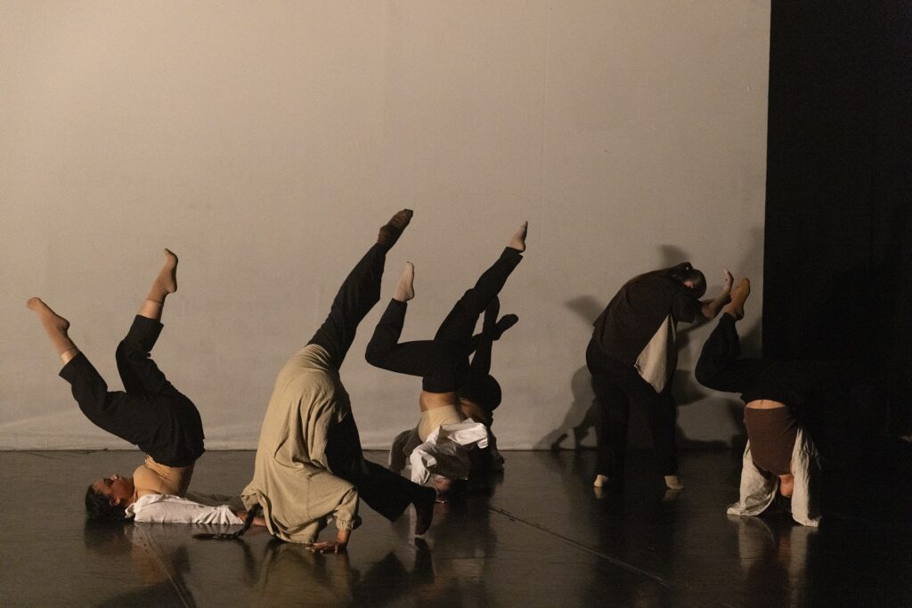 MATCH Residency - Amanda Harris, Carmen Tienda, John-Pierre Cardenas, Sophie Kim, Vernice Edhilao, and Victoria Renteria in "Legless Birds" by Valkyrie Yao - Photo by Don Hannah.