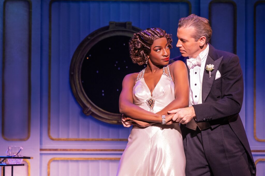 Leandra Ellis-Gaston (Sugar) and Matt Loehr (Joe) in SOME LIKE IT HOT - Photo by Matthew Murphy.
