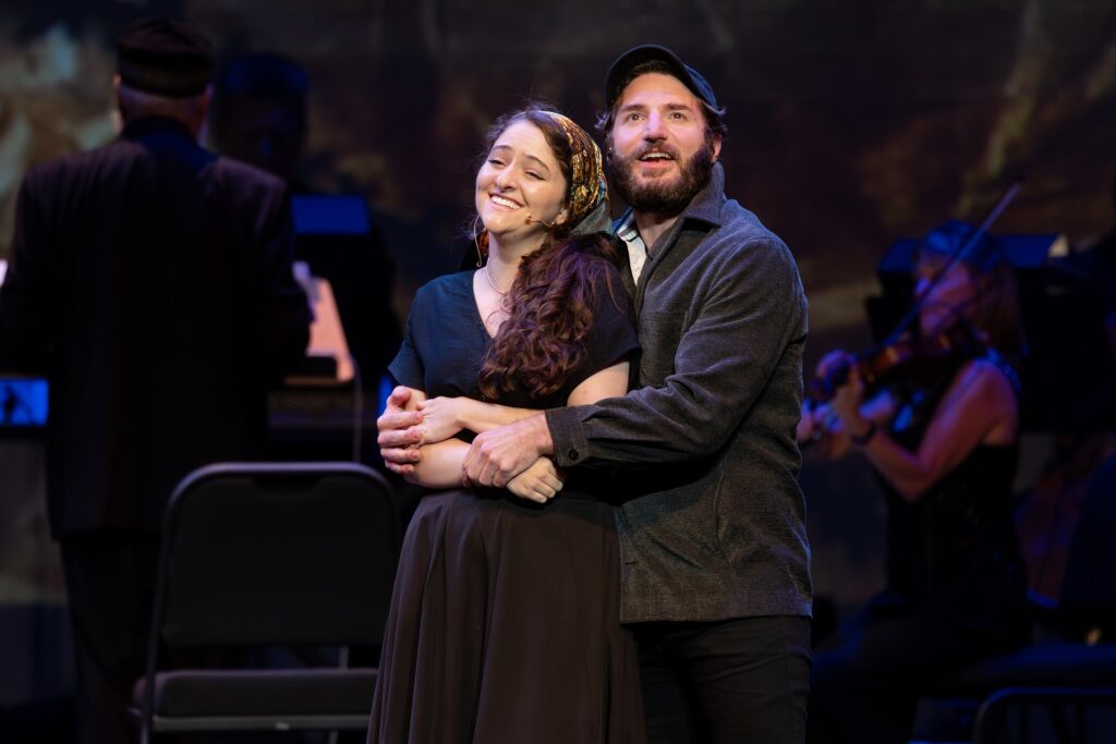 Yael Eden Chanukov (Hodl) and Drew Seigla (Pertshik) in "Fiddler on the Roof" - Photo by Luis Luque, Luque Photography.