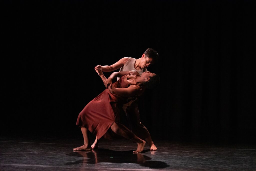 Rian Alcid and Ariel Scott in "catch me" choreography by Scott - Photo by Joe Duarte.
