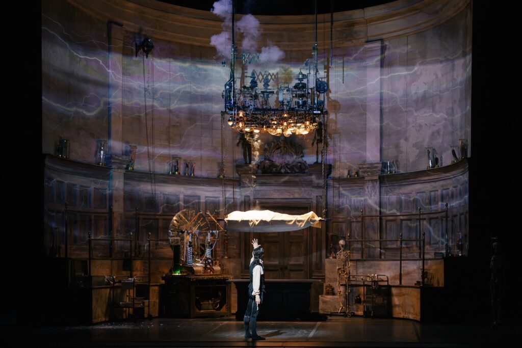 Dr. Frankenstein’s laboratory in Scarlett’s “Frankenstein” - Photo by Lindsey Rallo.