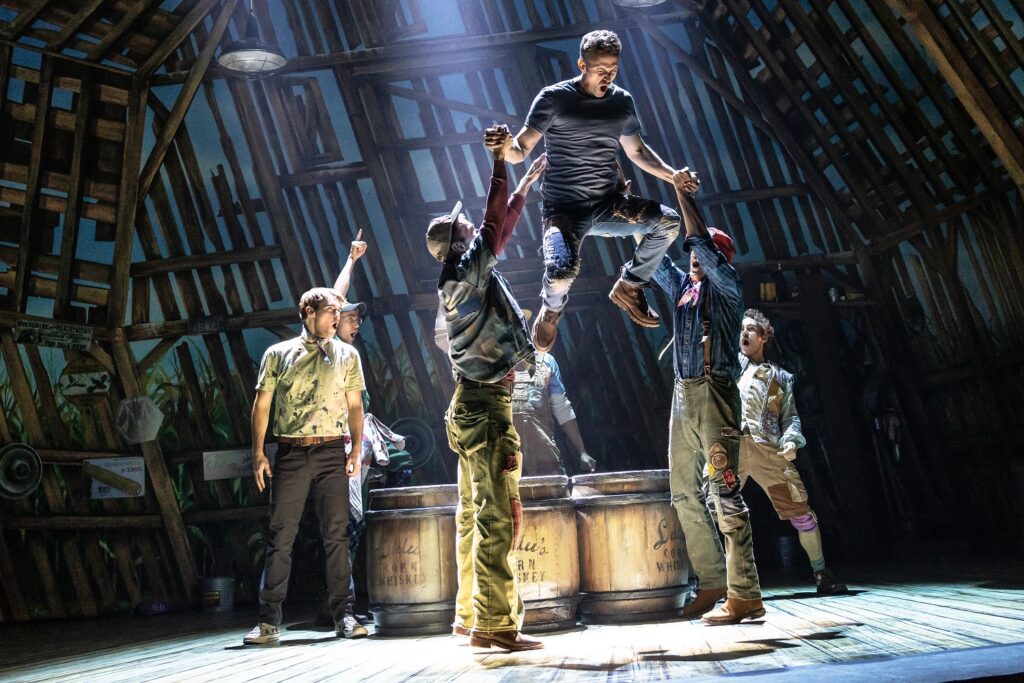 The Cast of The North American Tour of SHUCKED - Photo by Matthew Murphy and Evan Zimmerman.
