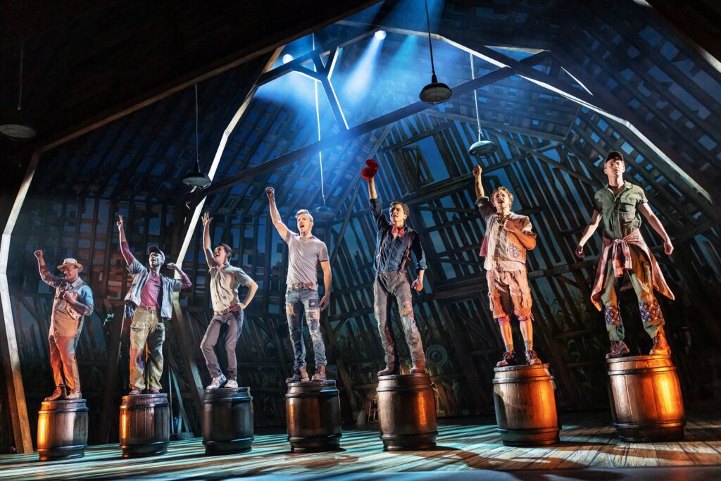 The Cast of The North American Tour of SHUCKED - Photo by Matthew Murphy and Evan Zimmerman.