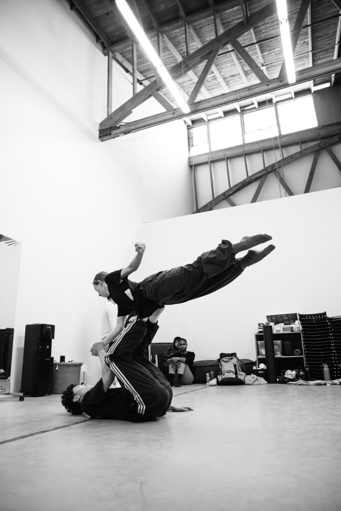 Dancers in rehearsal for Rosalynde LeBlanc's "WomanLand" - Photo by Skye Varga for L.A. Dance Project Launch: LA 25.