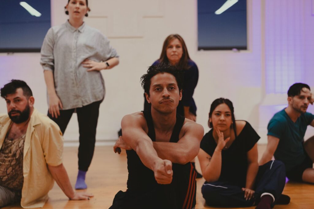 Bodies In Play - L-R Matthew Krump, Darby Epperson, Daurin Tavares, Tiffany Sweat, Celine Sauquillo, Andrew Pearson - Photo by Winnie Mu.