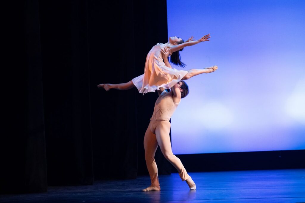Iori Araya and Cayce Cavett in "A Fading Memory" choreography by Cecily Khuner - Photo by Jingzi Photography.