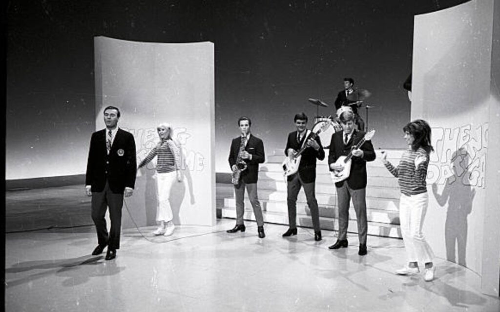 Anita Mann on set of Dating Game - Photo courtesy of Anita Mann Productions.