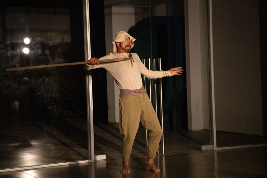 Thriving - Oguri in his work "Dance Emerges Out of Time" - Photo by Alaya Oni.