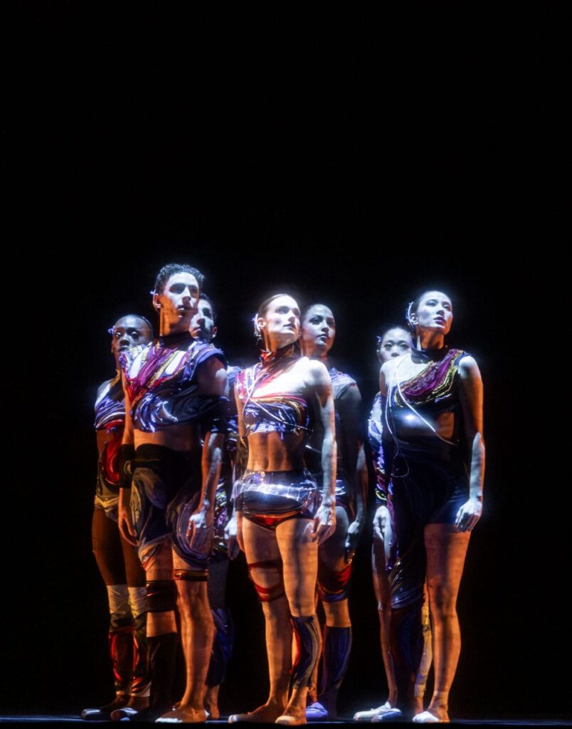 Pacific Northwest Ballet company dancers in the world premiere of Christopher D’Ariano and Amanda Morgan’s "AfterTime" - Photo by Angela Sterling.