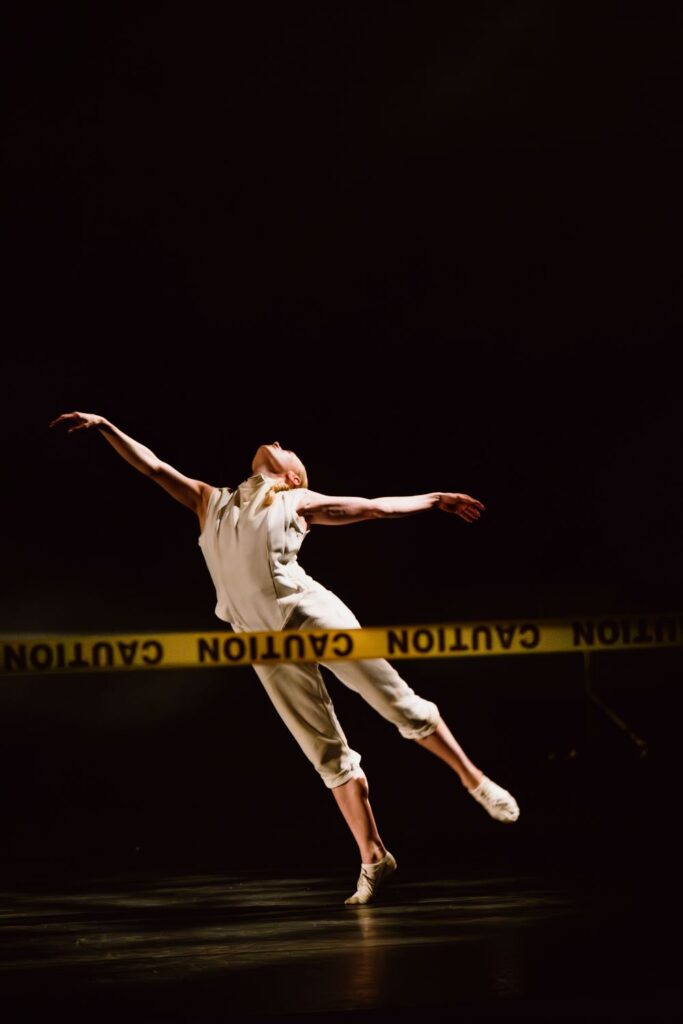 Jacob Jonas The Company - Sara Mearns in Zebra, choreography by Jacob Jonas - Photo by Josh Rose.