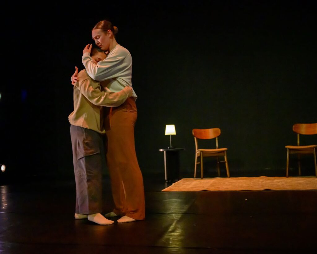 Dance at the Odyssey - Julia Gonzalez and Bailey Holladay in "One World" by Hannah Millar - Photo by Tucker M. Maxfield, Out of Bounds Photography.