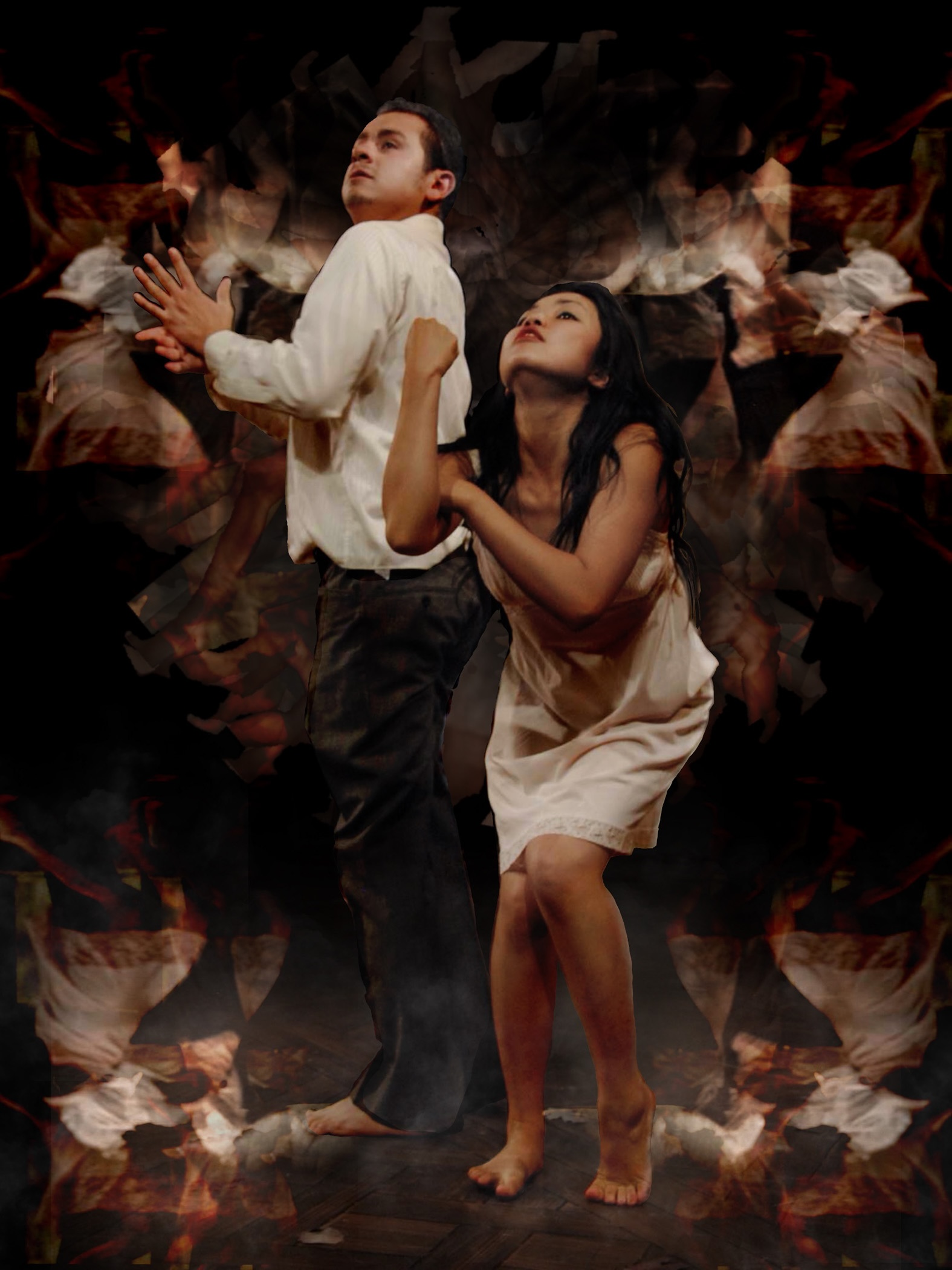 Efren Olson Sanchez and Chie Saito. Photo by Michael Blendermann