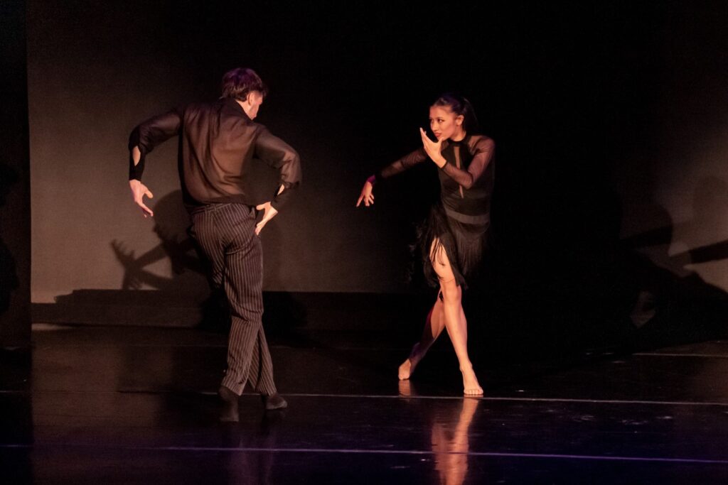 Freelance dancers Valerie Chen and Jake Tribus performing Jodie Gates' festival world premiere, "Who's Lola" - Photo by Cheryl Mann.