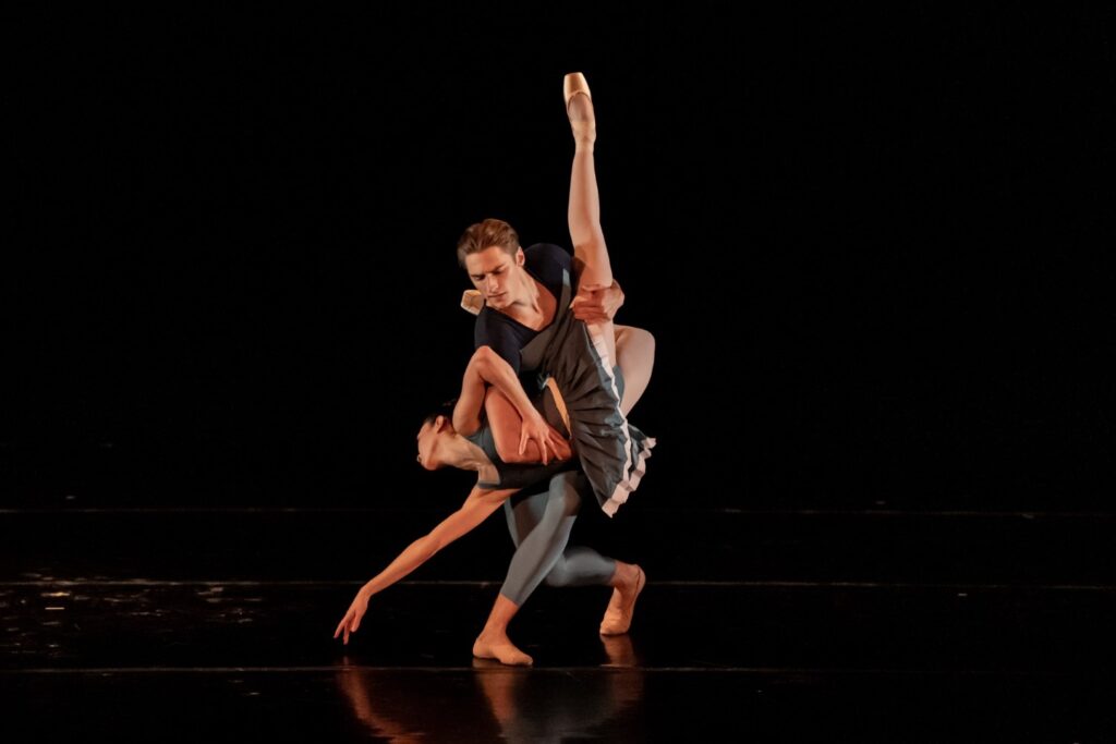 Miami City Ballet's Cameron Catazaro and Macarena Gimenez performing Justin Peck's "Year of the Lord" - Photo by Cheryl Mann.