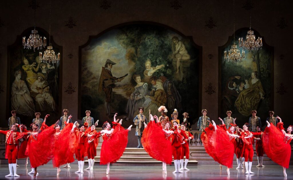 Pacific Northwest Ballet company dancers in Kent Stowell’s Cinderella - Photo by Angela Sterling.
