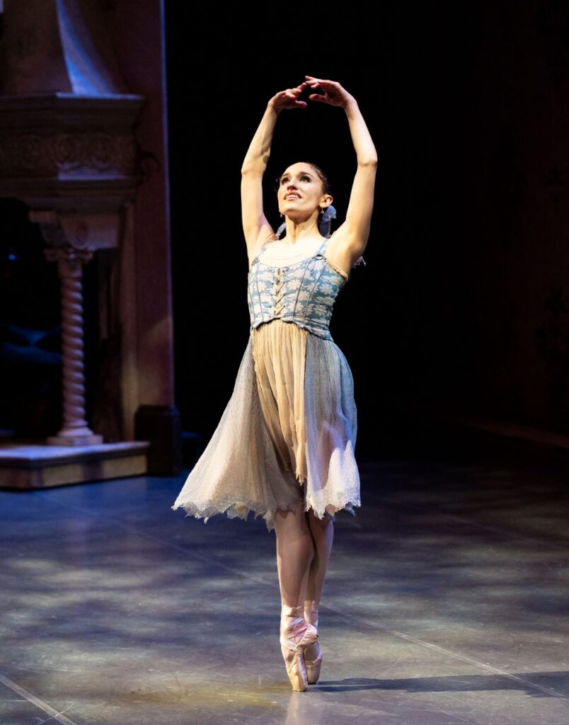 Pacific Northwest Ballet principal dancer Leta Biasucci in Kent Stowell’s Cinderella - Photo by Angela Sterling.