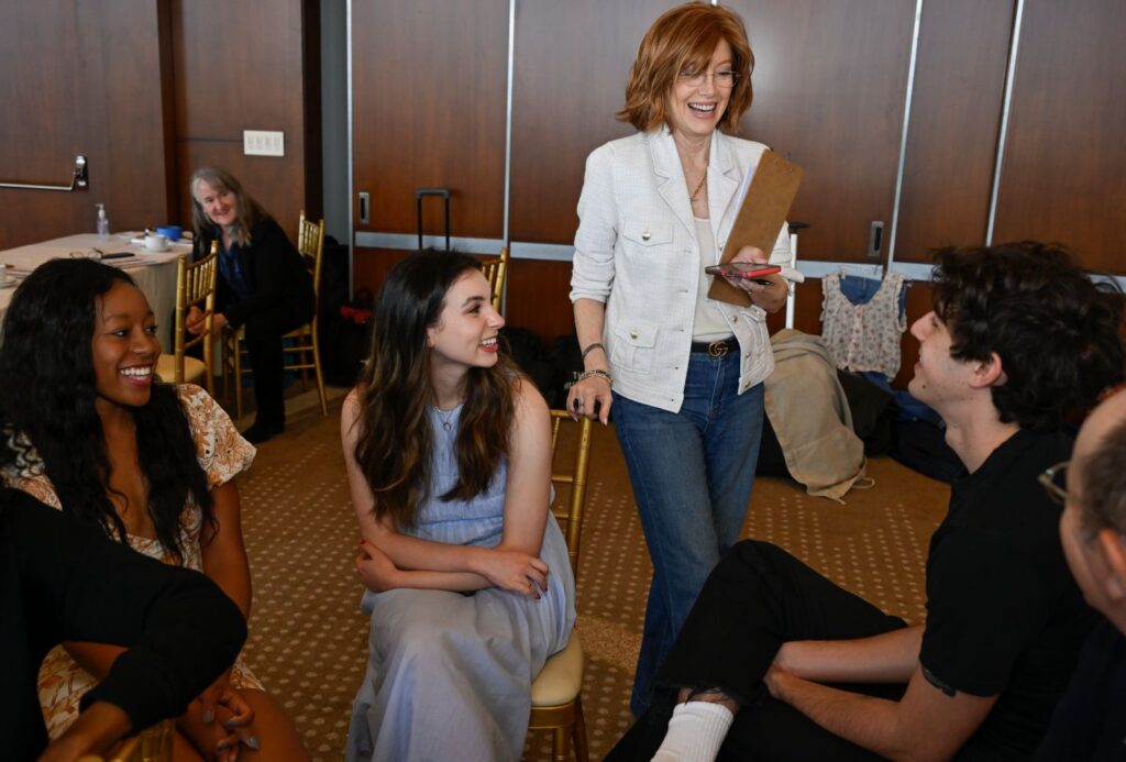 Jeri Gail with Spotlight Finalists - Photo by Erin Clendenin.