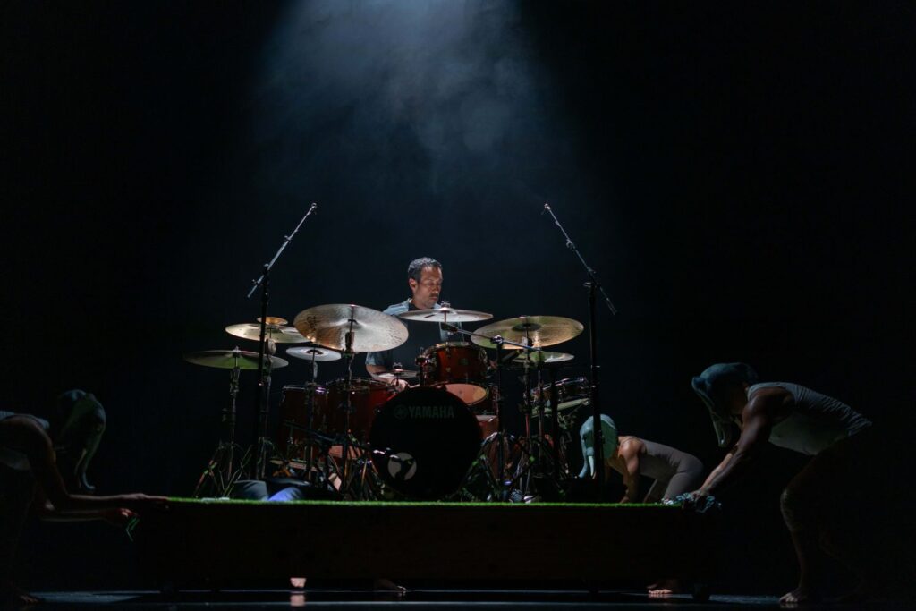 Jacob Jonas The Company - "Keeping Score" - Musician Antonio Sanchez - Photo by Joshua Geyer.