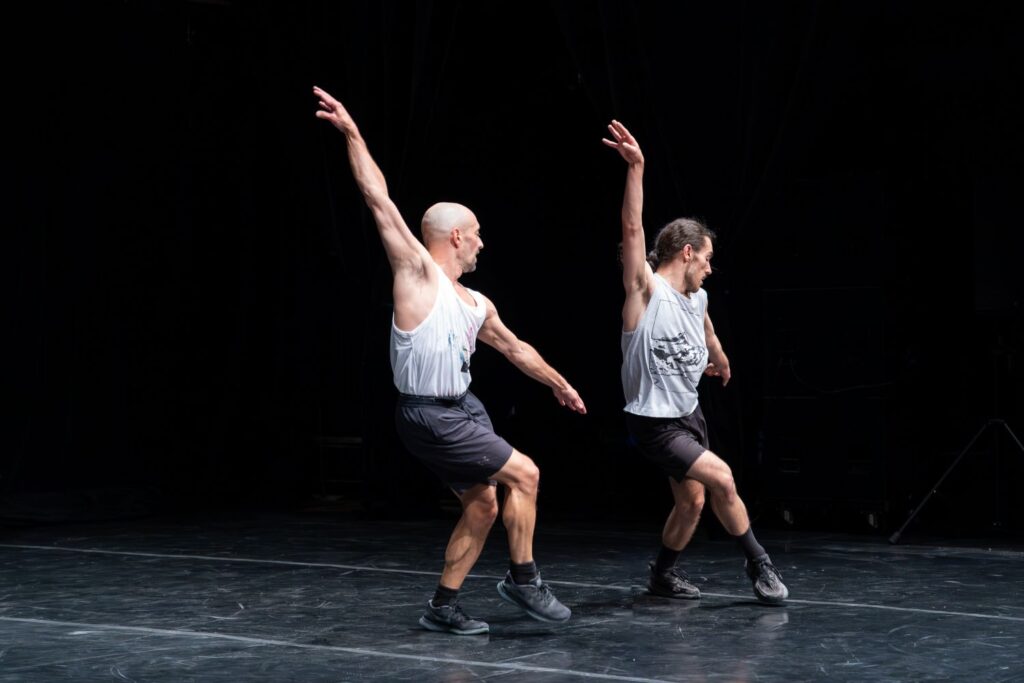 (L-R) Manuel Roque and Nils Levazeux in Roque's "Bang Bang" - Photo by Juraj Žilinčár
