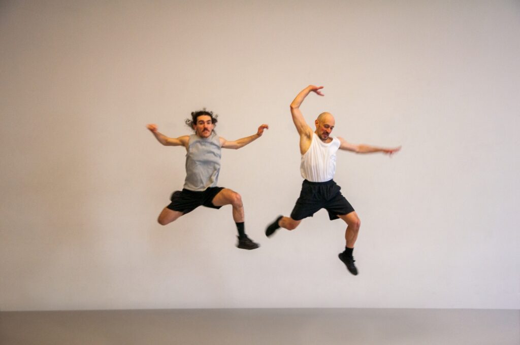 (L-R) Nils Levazeux and Manuel Roque in Roque's "Bang Bang" - Photo by Juraj Žilinčár.