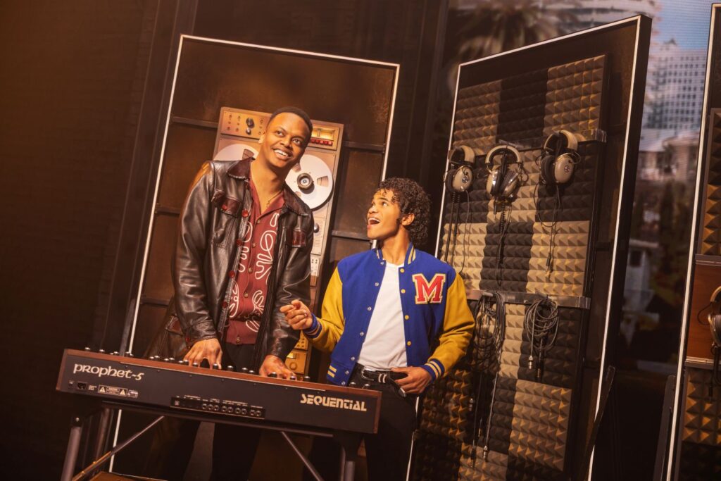 MJ the Musical - Michael Nero as Quincy Jones, Brandon Lee Harris as Michael in the MJ First National Tour - Photo by Matthew Murphy.