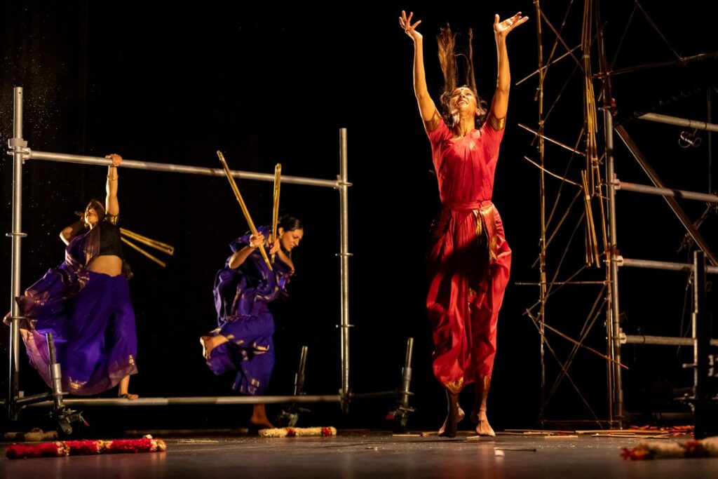 Mythili Prakash and Ensemble in "She's Auspicious" - Photo by Brian Hashimoto.