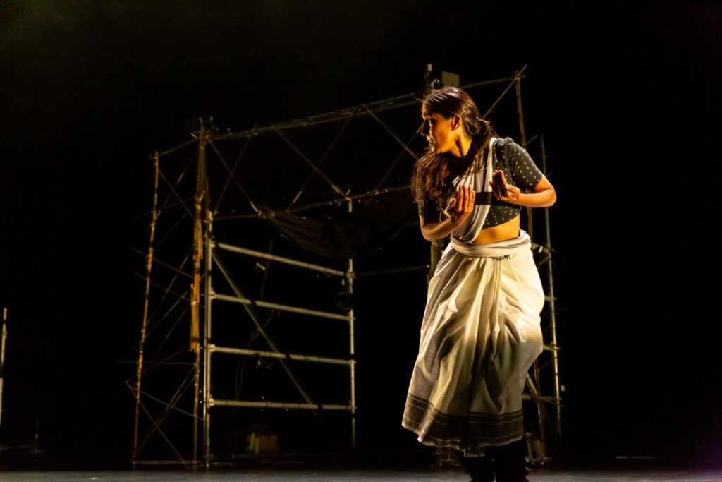 Mythili Prakash in "She's Auspicious" - Photo by Brian Hashimoto.