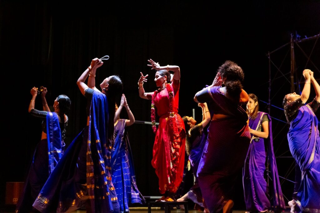 Mythili Prakash and Ensemble in "She's Auspicious" - Photo by Brian Hashimoto.