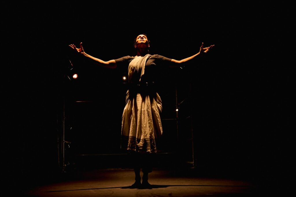 Mythili Prakash in "She's Auspicious" - Photo courtesy of BroadStage.