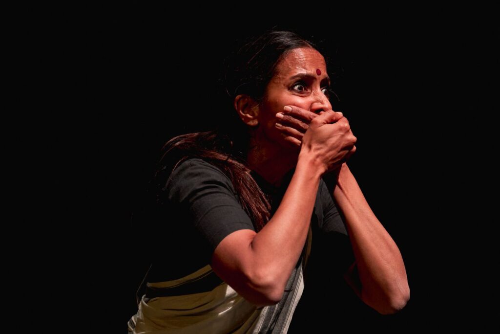 Mythili Prakash in "She's Auspicious" - Photo courtesy of BroadStage.