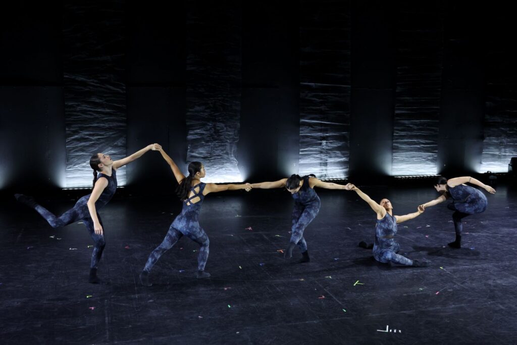 Awe and Wonder 2026 - Rebecca Aguilar, Rose Lindblom, Alyssa Milligan, Alexandria Paige, and Carmen Tienda in "Unbroken" Choreography by Donna Sternberg - Photo by Sarah Catania.
