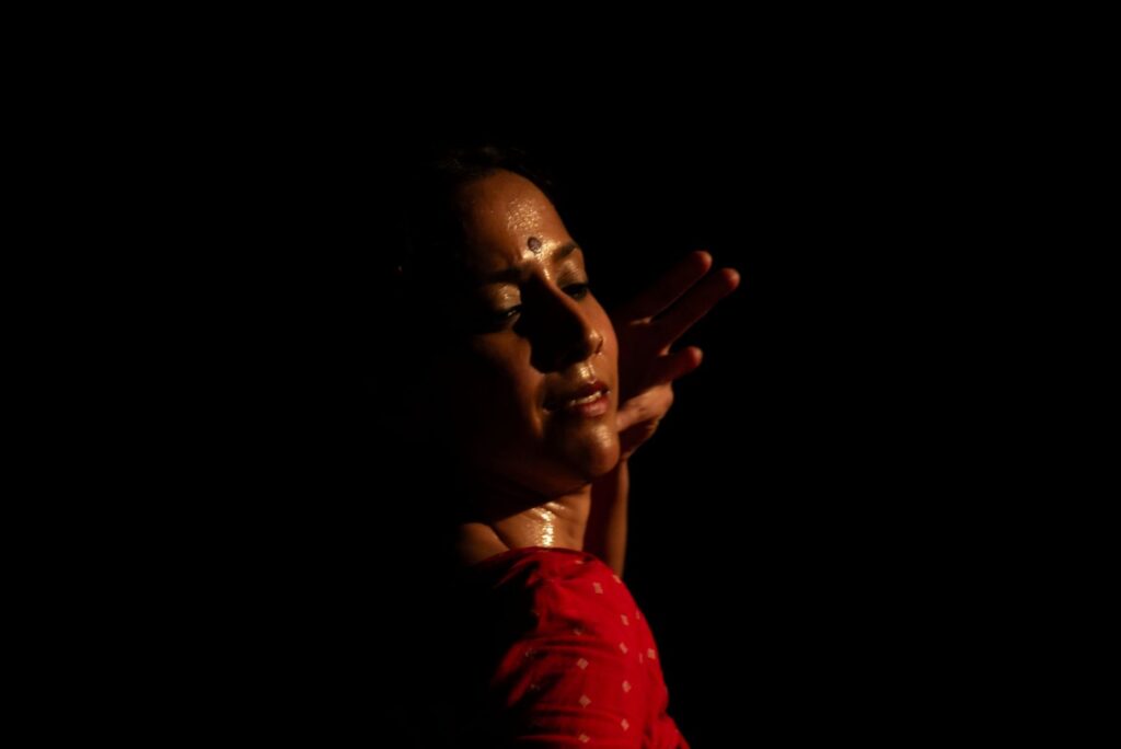 Mythili Prakash in "She's Auspicious" - Photo by courtesy of BroadStage.