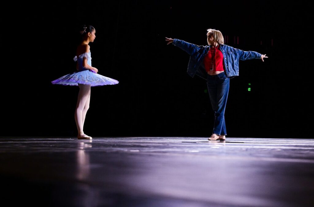 Jeri Gaile coaching student - Photo by John McCoy.