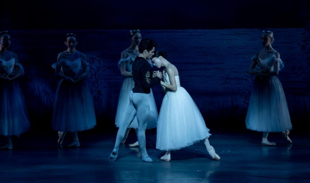 Los Angeles Ballet's "Giselle" (Act II) - Kate Inoue as Giselle and Marcos Ramirez as Albrecht - Photo by Cheryl Mann.