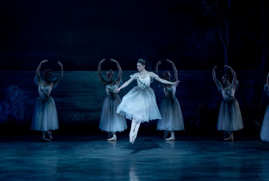 Los Angeles Ballet's "Giselle" (Act II) - Aviva Gelfer MundI as Myrtha - Photo by Cheryl Mann.