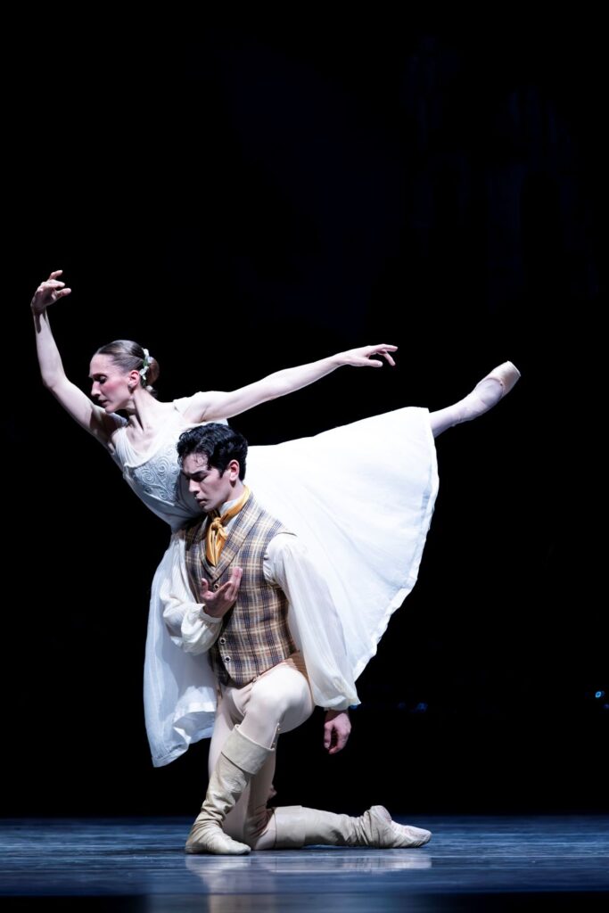Pacific Northwest Ballet principal dancers Elizabeth Murphy and Christopher D’Ariano as Giselle and Albert, in Peter Boal’s acclaimed staging of Giselle - Photo by Angela Sterling.