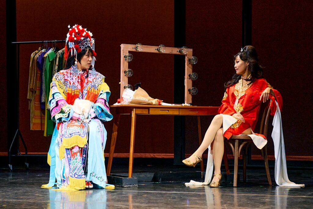 (L-R) Grace Yoo and Krista Marie Yu in Rogers and Hammerstein's FLOWER DRUM SONG - Photo by Mike Palma.