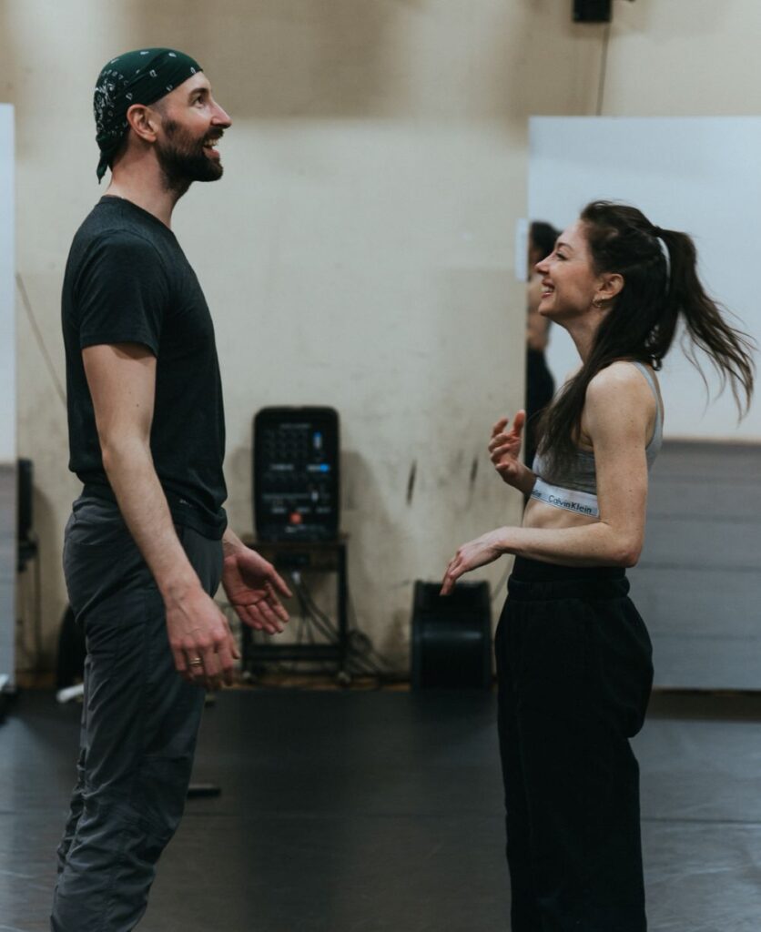 Melody Mennite Walsh in rehearsal for her new ballet "The Wolff" - Photo by Dan Chen.
