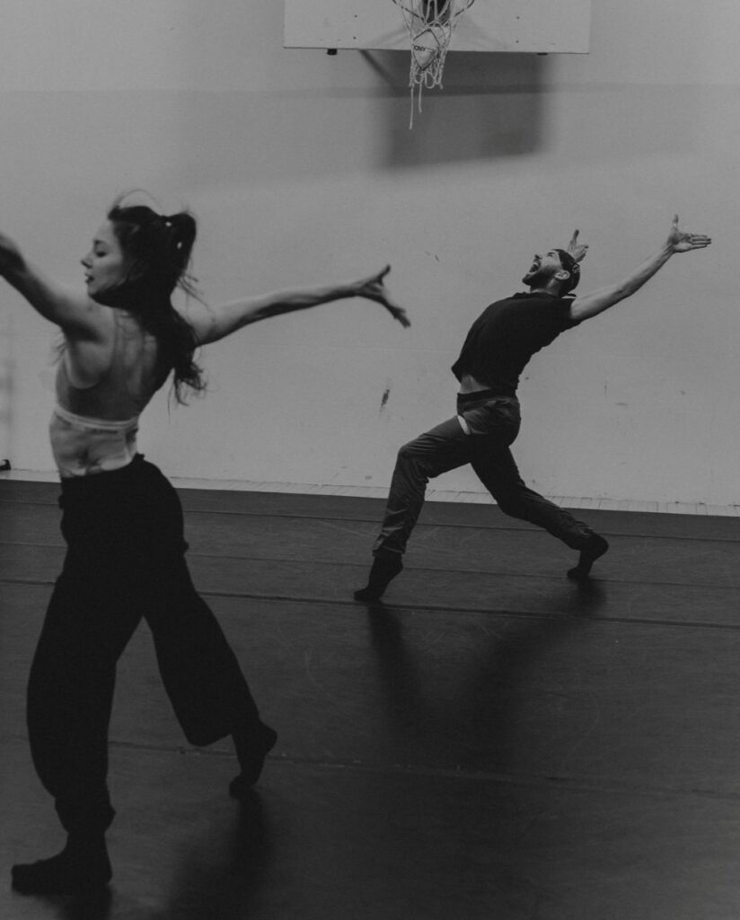 Melody Mennite Walsh in rehearsal for her new ballet "The Wolff" - Photo by Dan Chen.