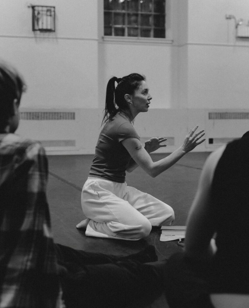 Melody Mennite Walsh in rehearsal for her new ballet "The Wolff" - Photo by Dan Chen.