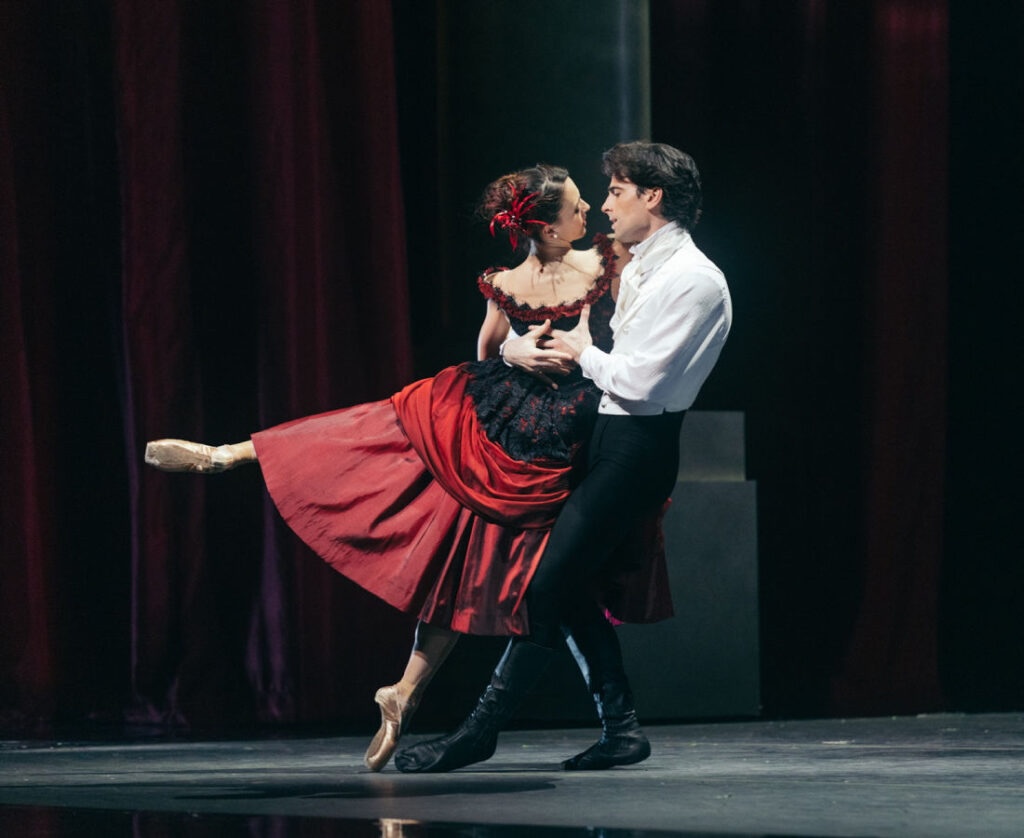 Katherine Barkman and Joseph Walsh in San Francisco Ballet’s “Eugene Onegin” - Photo by Lindsey Rallo.