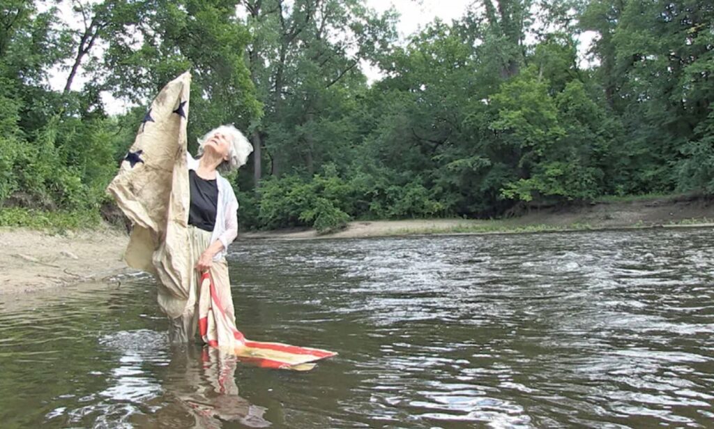 Flag in the Water, video still. Jason Underhill (2014).