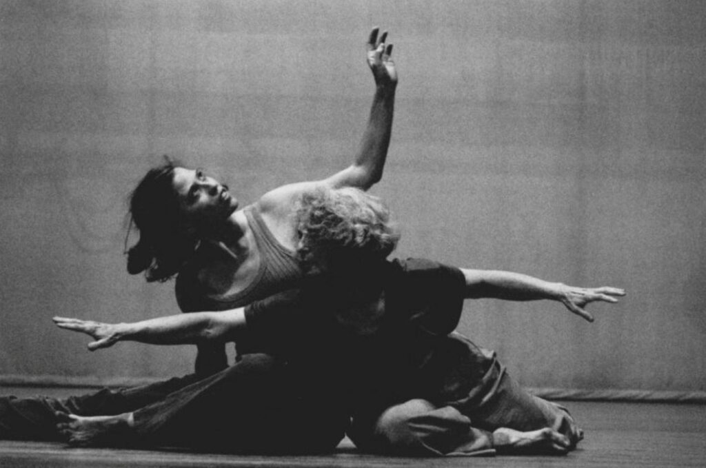Carmela Hermann Dietrich and Simone in “Los Angeles.” Photo by Carol Peterson (1998).