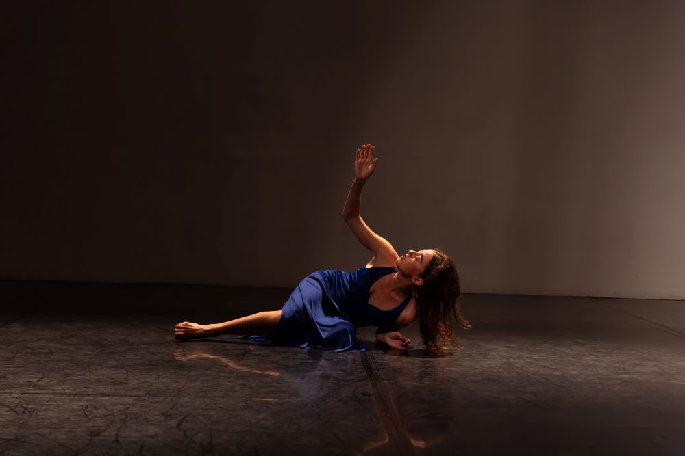 BrockusRED - Charlotte Katherine Smith in her work "Windows into Time" - Photo by Don Hannah.