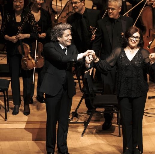 Gustavo Dudamel, Gabriela Ortiz, and the LA Phil. Photo courtesy of the artists.