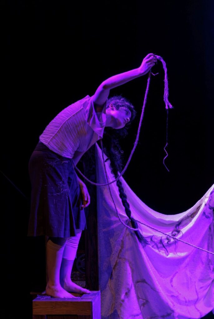 “Empty fields yield familiar faces, who know me, who I know too” Choreography by Jayde Spiegel - Screenshot by Colin Harabedian.