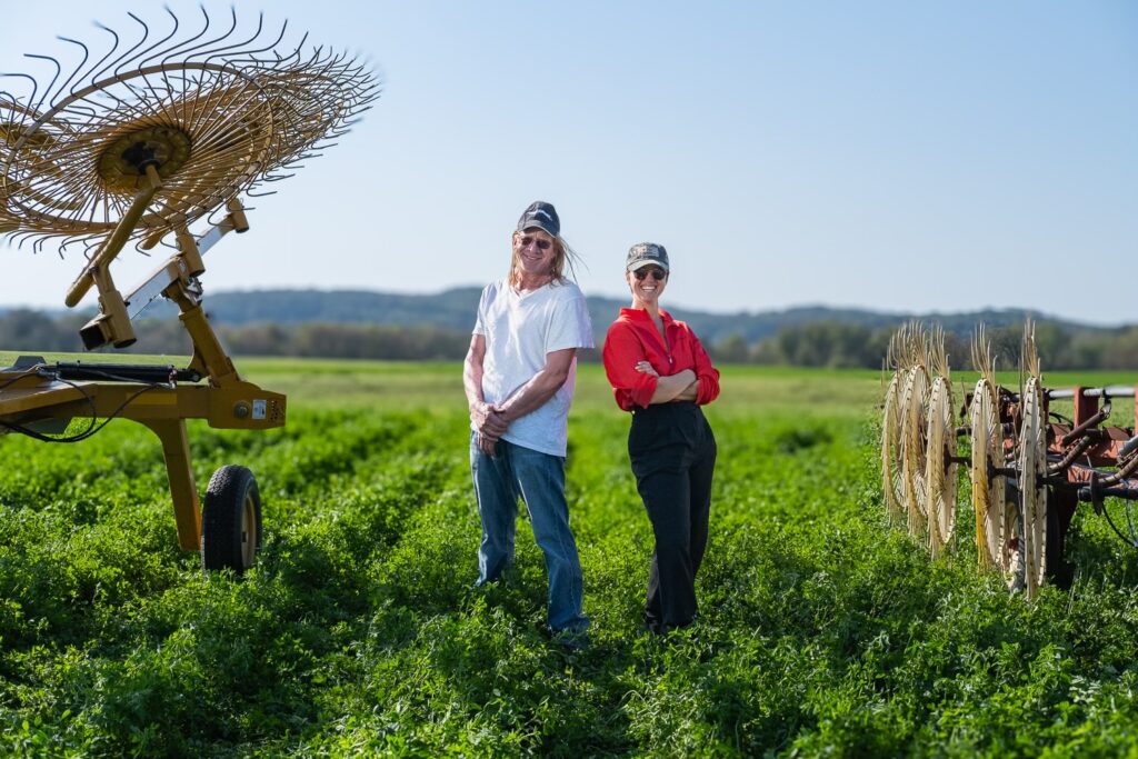 "Hay Rake Ballet" - L-R, Andy Enge, Sarah Gordon Butler - Photo by Alexander Arena.