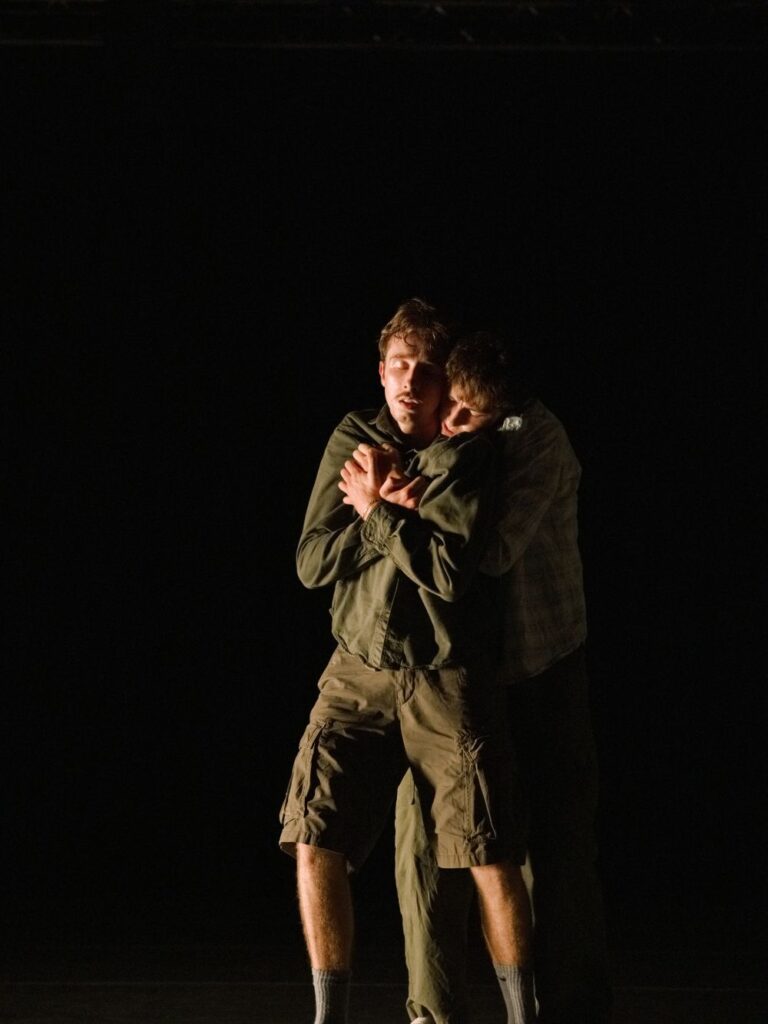 "In the Space Between Falling," Choreographed and performed by Sam Cool and Sam Fine - Photo by Luca Renzi.